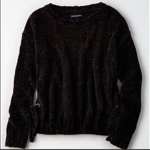 American eagle side tie chenille sweater